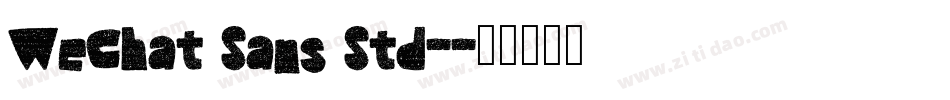 WeChat Sans Std-字体转换